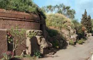 Caere Gallery: Etruscan tombs in the necropolis at Caere, 9th century BC