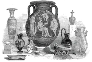 Folly Prints: Etruscan vases, Chinese vessels, &c. 1845. Creator: Unknown