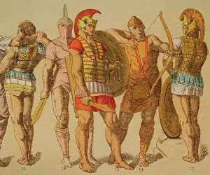 Tunic Prints: Etruscans, 1881. Creator: Unknown