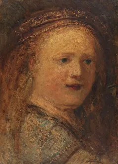 Ziem Felix Prints: Etude de femme, copie d'après Rembrandt