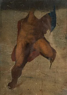 Day Of Judgement Prints: Etude de figure d'après le Jugement Dernier de Michel-Ange à la chapelle Sixtine