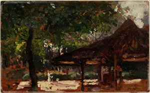 Gervex Henri Prints: Étude pour le Cercle de l'île de Puteaux, c1907. Creator: Henri Gervex