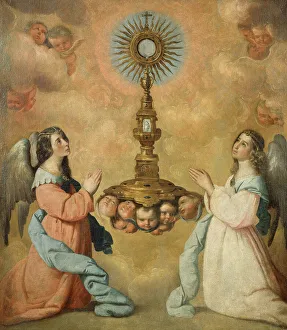 Monstrance Prints: The Eucharist. Creator: Workshop of Francisco de Zurbarán