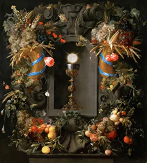 Communion Prints: Eucharist in Fruit Wreath