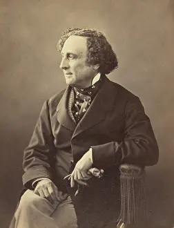 Gloves Prints: Eugene Chapus, homme de lettres, 1861-1869. Creator: Nadar