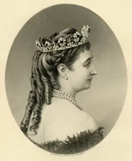 Holl Gallery: Eugenie, Empress Regent of France, c1872. Creator: Francis Holl