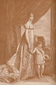 Beauharnais Prints: Eugenie-Hortense De Beauharnais - Wife of Louis Bonaparte; Queen of Holland, 1807, (1896)