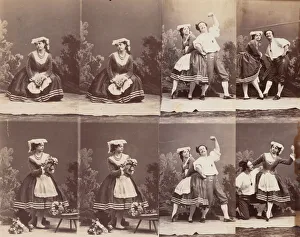 André Adolphe Eugène Disdéri Gallery: Eugenie Schlosser et Coralli, 1863. Creator: Andre-Adolphe-Eugè