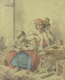 Legendary Prints: Eulenspiegel and his family. Creator: Pieter Moninckx