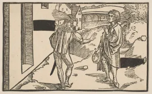Eunuchus, from The Comedie of Terence, 19th century reprint. n. d. Creator: Albrecht Durer