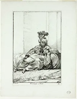 Vien Joseph Marie I Prints: Eunuque Noir, plate 21 from Caravanne du Sultan à la Mecque