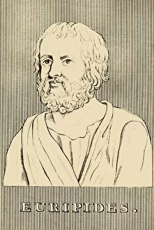 Euripides, (c480-406 BC), 1830. Creator: Unknown