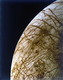 Europa from Voyager 2, 9 July 1979. Creator: NASA Europa from Voyager 2, 9 July 1979. Creator: NASA