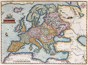 Cartography Gallery: Europae (From: Theatrum Orbis Terrarum), 1579. Artist: Ortelius, Abraham (1527-1598)