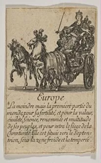 Desmarets Gallery: Europe, 1644. Creator: Stefano della Bella