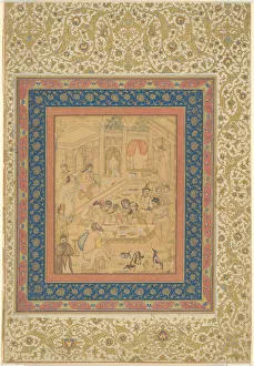 Banqueting Hall Gallery: European Banquet Scene, c. 1600. Creator: Unknown