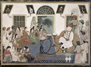 Sari Prints: A European, probably Sir David Ochterlony (1758-1825)