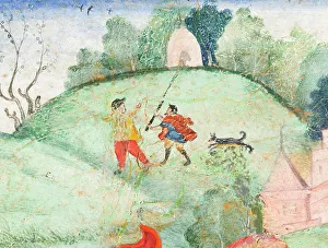 Europeans Embracing (image 2 of 3), c1590. Creator: Unknown