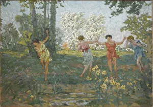 Dryad Gallery: Eurydice Bitten by a Snake, 1913. Creator: Roussel, Ker-Xavier (1867-1944)