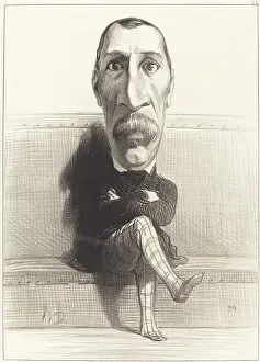 Honor Daumier Prints: Eus. Isidore Buvignier, 1849. Creator: Honore Daumier