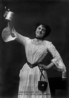 Barmaid Gallery: Eva Moore as Kathie in Boys, First Come, First Served, 1903.Artist: Ellis & Walery