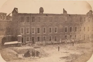 The Evacuation of Fort Sumter, April 1861, April 1861. Creator: Edward Anthony