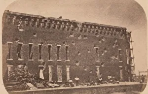 The Evacuation of Fort Sumter, April 1861, April 1861. Creator: Edward Anthony