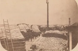 The Evacuation of Fort Sumter, April 1861, April 1861. Creator: Attributed to Alma A