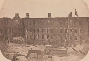The Evacuation of Fort Sumter, April 1861, April 1861. Creator: Attributed to Alma A