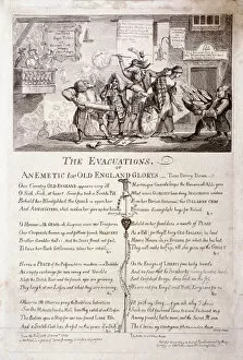 Anon Anon Anonymous Gallery: The evacuations, or an emetic for old England glorys, 1762