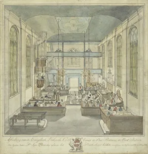 Java Prints: Evangelical Lutheran Church within the city of Batavia in the East Indies