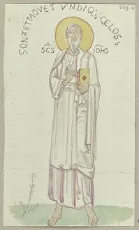 Chalk On Paper Prints: The Four Evangelists at the Atrium of the Main Entrance of St