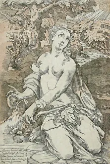 Andrea Andriano Prints: Eve, 1587. Creator: Andrea Andreani