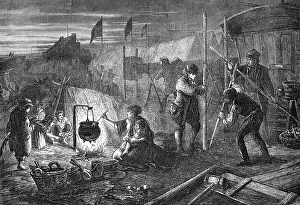 Baskets Prints: The Eve of the Derby, 1871. Creator: Unknown