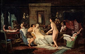 Images Dated 20th June 2013: Eve-of-the-wedding Party in a Bath, 1885. Artist: Zhuravlev, Firs Sergeevich (1836-1901)
