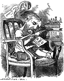 Evelyn Ashley (1836-1907), English author and Liberal politician, 1881. Artist: Edward Linley Sambourne