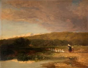 Grandmother Gallery: Evening, 1851-1853. Creator: David Cox the elder