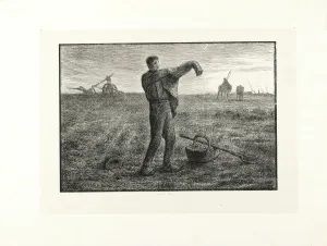 Manual Labour Prints: Evening, 1860. Creator: Jacques-Adrien Lavieille