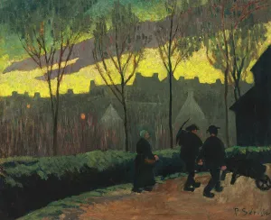 Nabis Prints: Evening, before 1906. Creator: Serusier, Paul (1864-1927)
