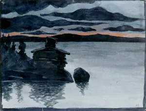 Simberg Hugo Prints: Evening, c1900. Creator: Hugo Simberg