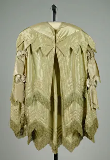 Zig Zag Prints: Evening cape, American, 1850-59. Creator: Unknown