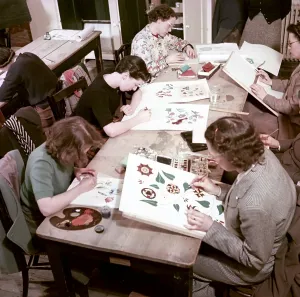 Student Prints: Evening class in design, Royal School of Needlework