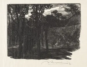 Evening. Creator: Auguste Louis Lepere (French, 1849-1918)