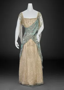 Beads Prints: Evening Dress, 1912-1914. Creator: Girolamo Giuseffi