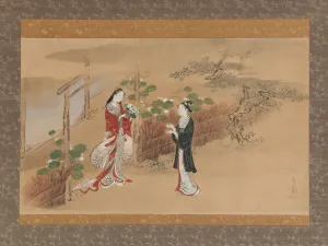 Evening Faces (Yugao) chapter from The Tale of Genji (Genji monogatari), 18th century