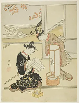 Harunobu Prints: The Evening Glow of a Lamp (Andon no sekisho)