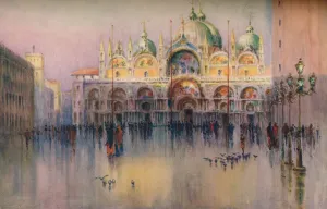 Helen Prints: Evening Glow, St. Marks, Venice. (1914). Artist: Helen Donald-Smith