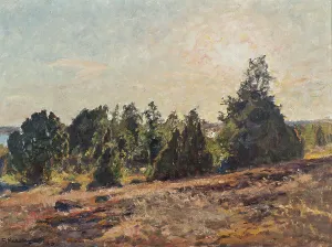 Smaland Prints: Towards Evening. Horsö in The Tjust archipelago, 1932. Creator: Gottfrid Kallstenius