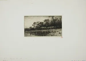 Evening Landscape, 1850. Creator: Charles Emile Jacque