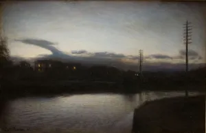 Evening Landscape, 1886. Creator: Julius Paulsen